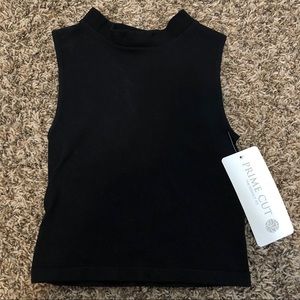 NWT Black fitted tank top